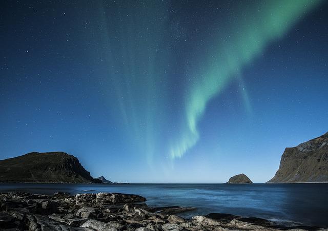 Postschiff Hurtigruten Das Polarlicht in Norwegen